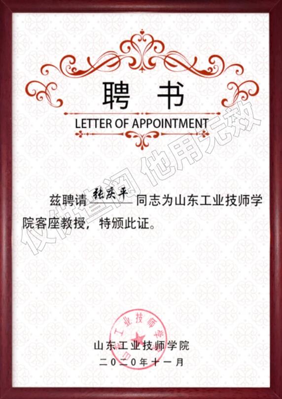 山東工業(yè)技師學院客座教授